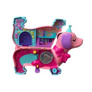 Polly Pocket Puppy‎ Party Playset Carrying Case Pink No Figures
